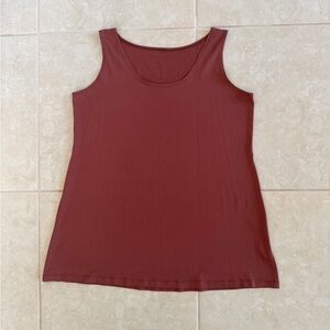 A’nue Miami Caramel High/Scoop Neck Tank Size L1